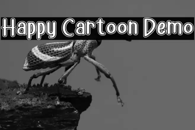 Happy Cartoon Demo フォント examples