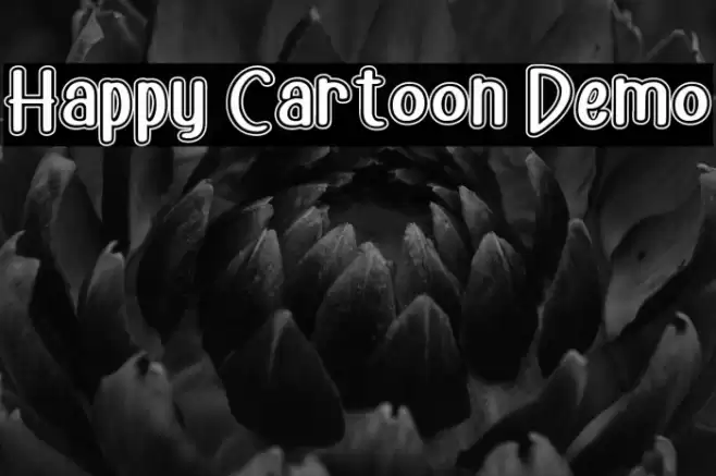 Happy Cartoon Demo フォント examples