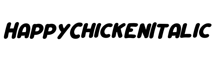 Happy Chicken Italic  フリーフォントのダウンロード