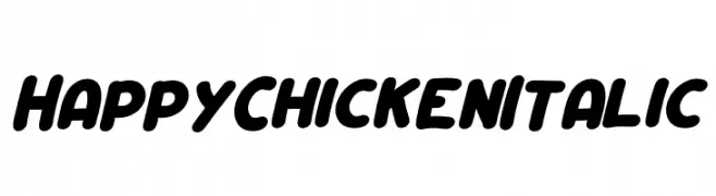 Happy Chicken Italic  Fuentes Gratis Descargar