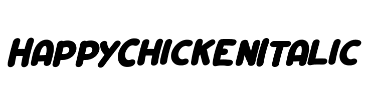 Happy Chicken Italic  Frei Schriftart Herunterladen
