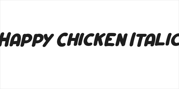 Happy Chicken Italic Logo