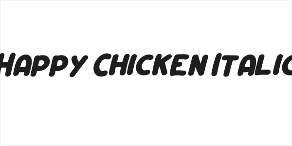 Happy Chicken Italic Logo