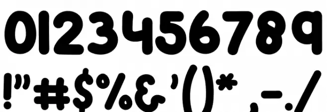 Happy Chicken Font OTHER CHARS