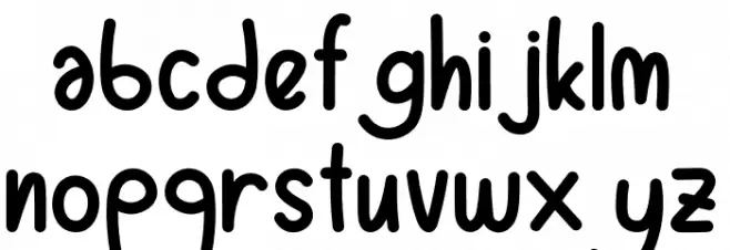 Happy Child PERSONAL USE ONLY! Fonte MINÚSCULAS
