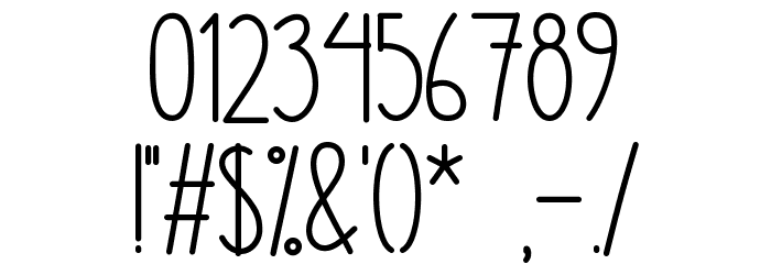 Happy Children - Personal Use Font OTHER CHARS