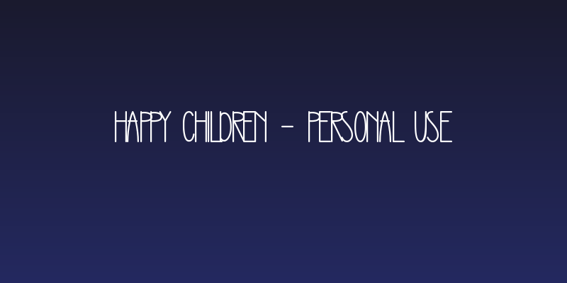 Happy Children - Personal Use Social Header