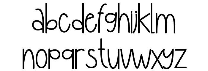 Happy Children - Personal Use Font LOWERCASE
