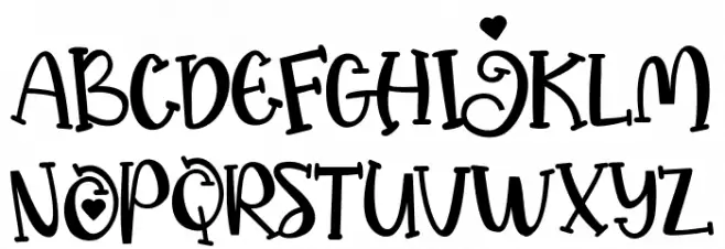 Happy Choco Schriftart Groß
