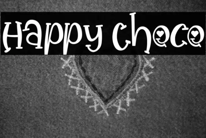 Happy Choco Font examples
