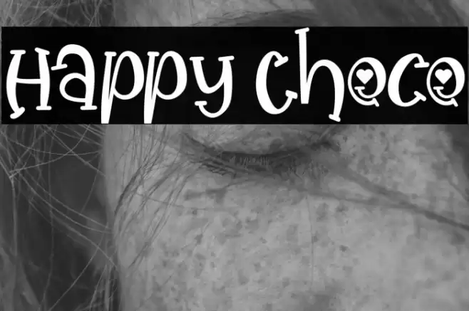 Happy Choco Font examples