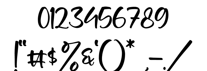 Happy Christiana Font OTHER CHARS