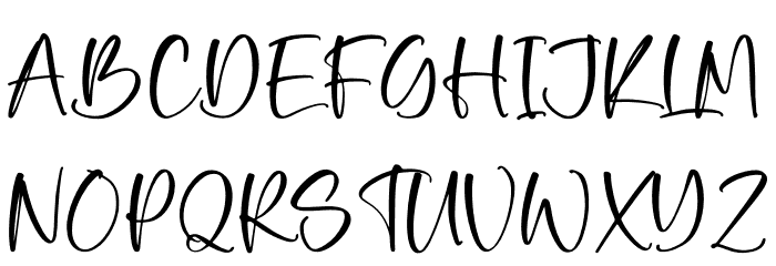 Happy Christiana Font UPPERCASE