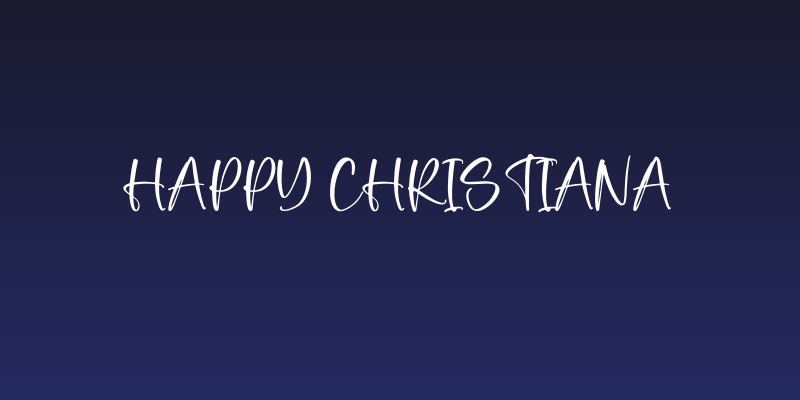 Happy Christiana Social Header