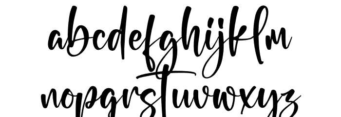 Happy Christiana Font LOWERCASE