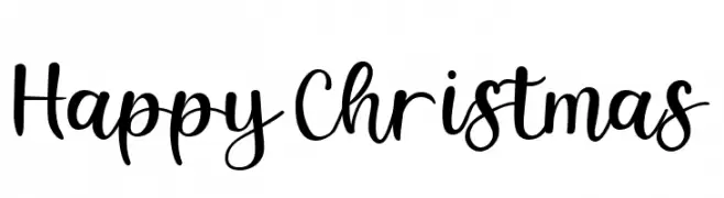 Happy Christmas  Fuentes Gratis Descargar