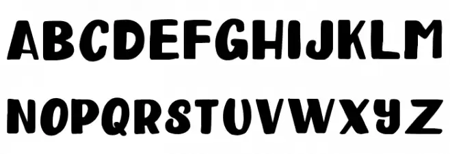 Happy Clover Display Font Litere mici