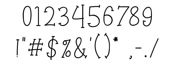 Happy Clover Font OTHER CHARS