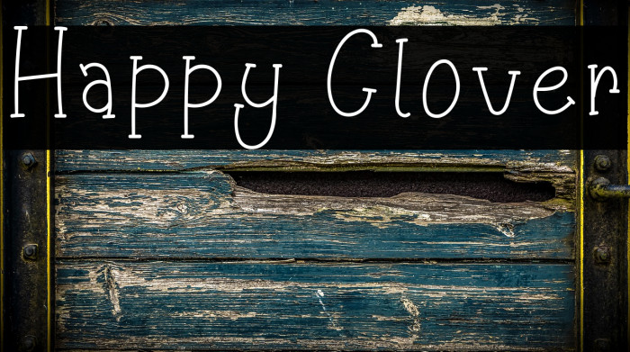 Happy Clover Font examples