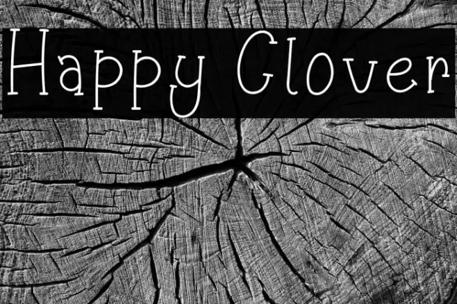 Happy Clover Font examples