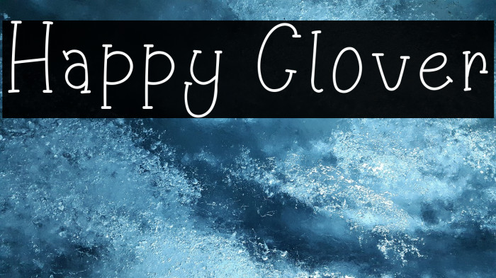 Happy Clover Font examples