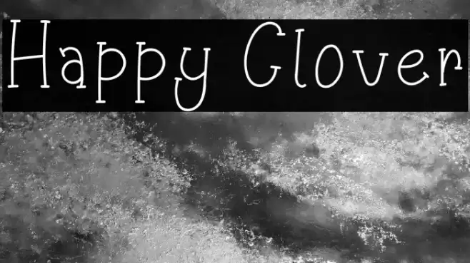 Happy Clover Font examples