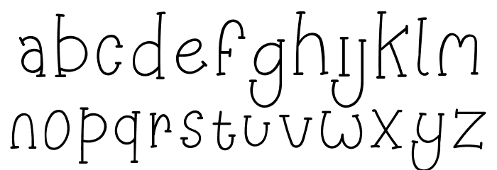 Happy Clover Font LOWERCASE