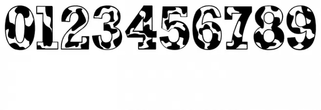 Happy Cow Bold Font OTHER CHARS