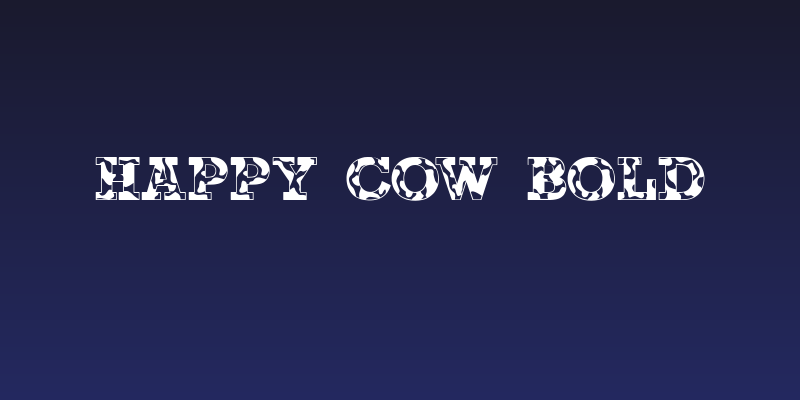 Happy Cow Bold Social Header