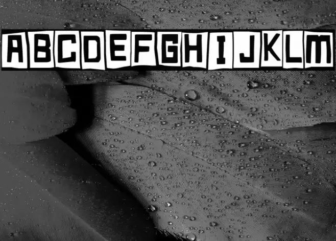 Happy Cube Font examples