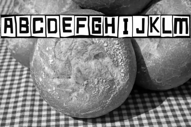 Happy Cube Font examples