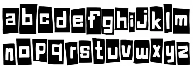 Happy Cube Font Litere mici