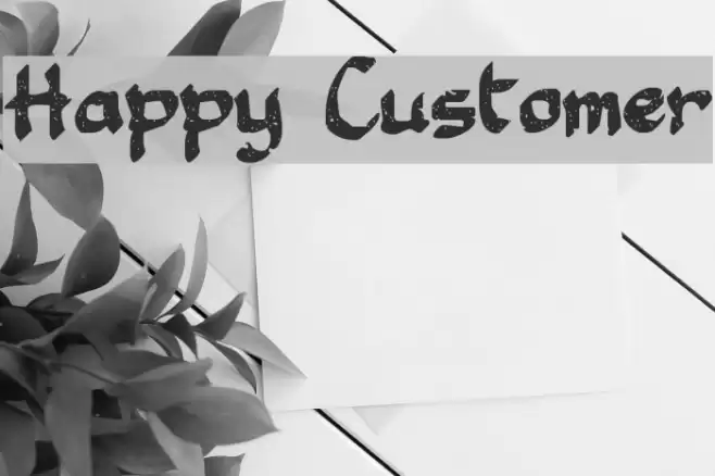 Happy Customer Font examples