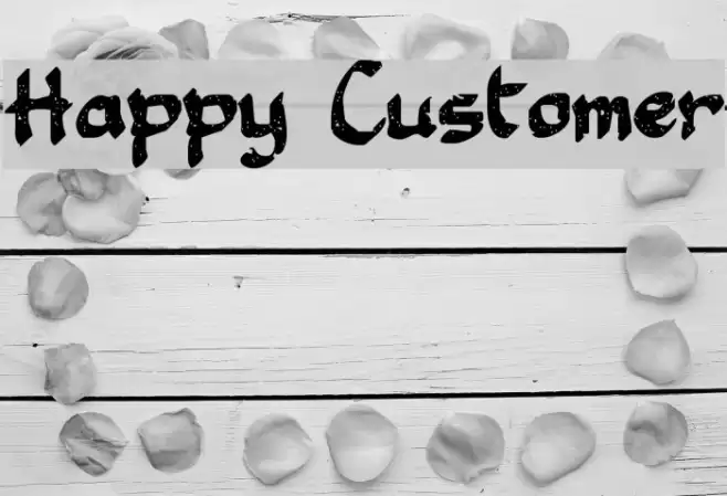 Happy Customer Font examples