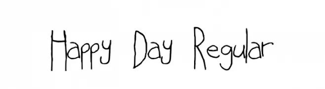 Happy Day Regular  تنزيل الخطوط