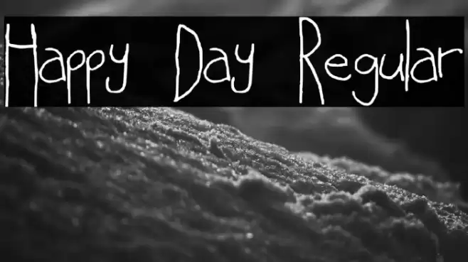 Happy Day Regular Font examples