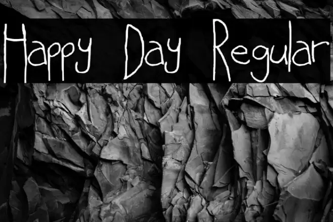Happy Day Regular Font examples