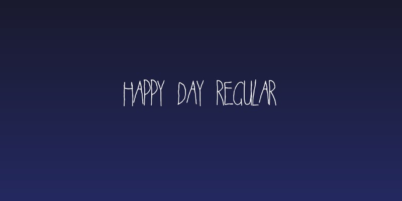 Happy Day Regular Social Header