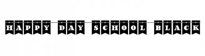 Happy Day School Black  免费字体下载