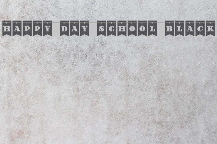 Happy Day School Black Example 2