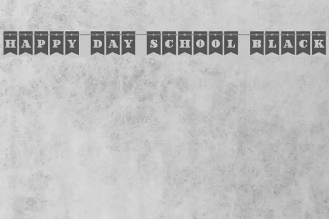 Happy Day School Black Font examples