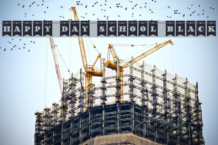 Happy Day School Black Example 3