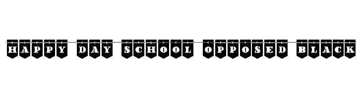 Happy Day School Opposed Black  Free Fonts Download