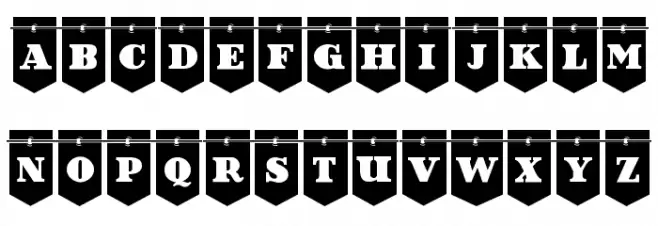 Happy Day School Opposed Black خط أحرف صغيرة