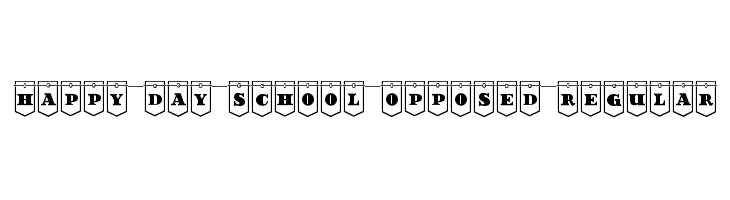 Happy Day School Opposed Regular  フリーフォントのダウンロード