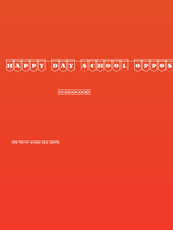 Happy Day School Opposed Regular Poster