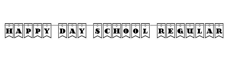Happy Day School Regular  Frei Schriftart Herunterladen