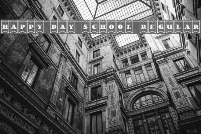 Happy Day School Regular Font examples