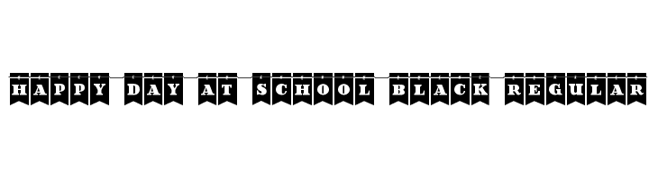 Happy Day at School Black Regular  Скачать бесплатные шрифты