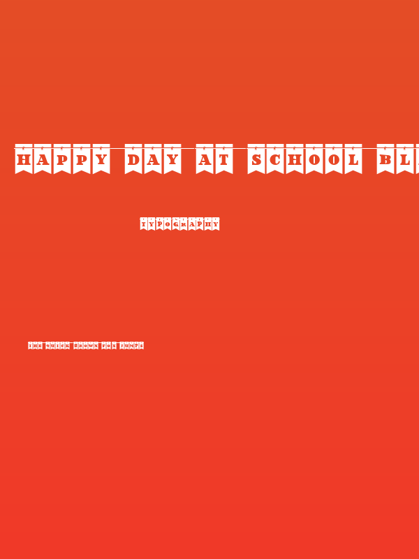 Happy Day at School Black Regular Poster